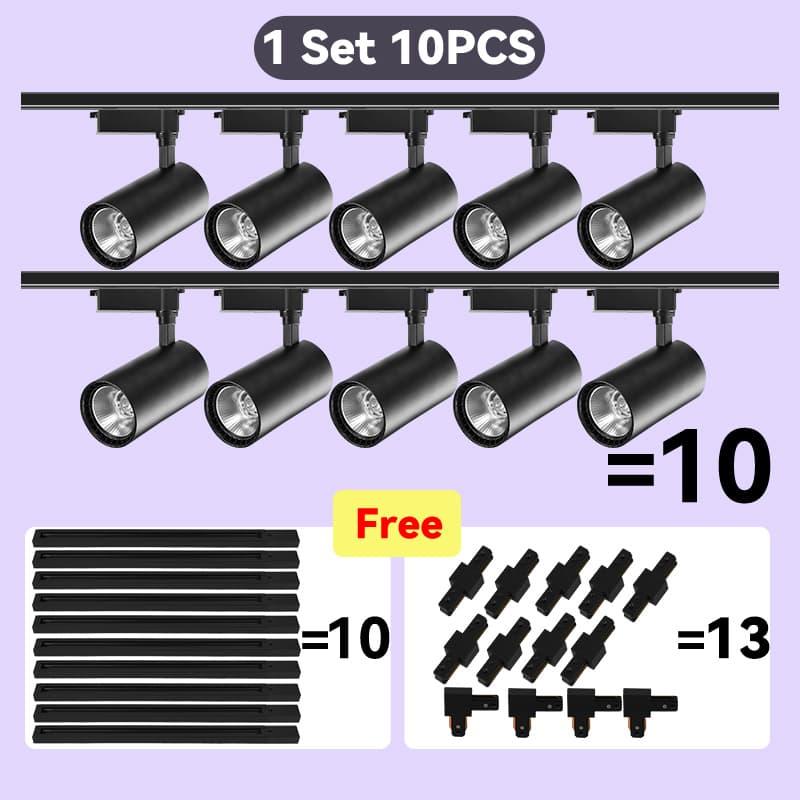 Led Track Light Set Ceiling Lamps Rail Lighting 220V Led Track Lamp Rail Light Spot Light