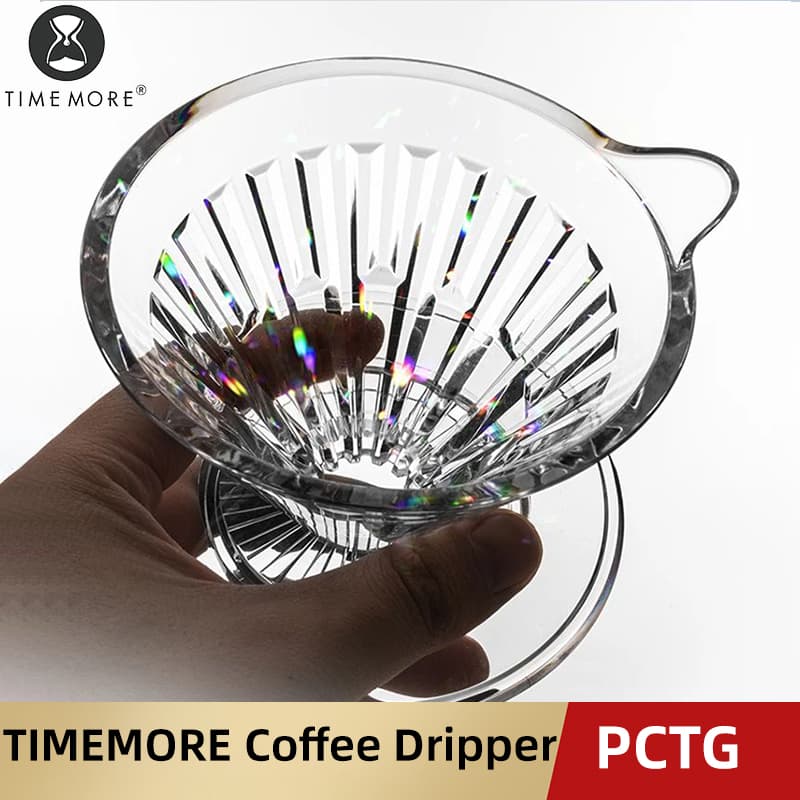 TIMEMORE PCTG Crystal Eye Dripper Coffee Dripper Pour Over Coffee Maker Conical Coffee Fil